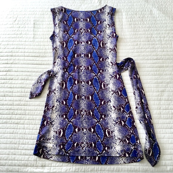 Diane Von Furstenberg Sheath Dress Sz 12 Purple - Picture 8 of 8